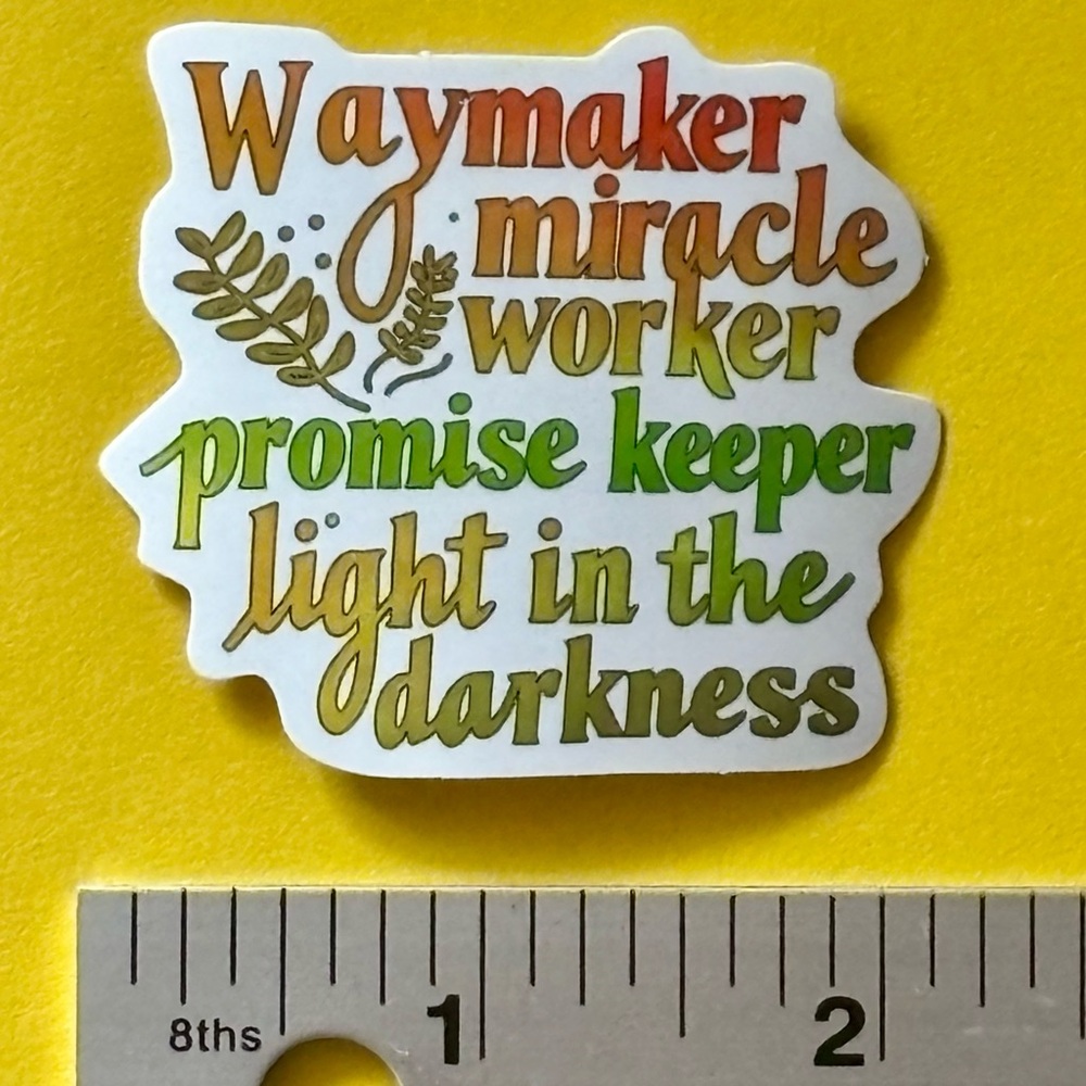 10/$10 Christian God Aesthetic Vinyl Sticker -Waterproof Water Bottle Laptop